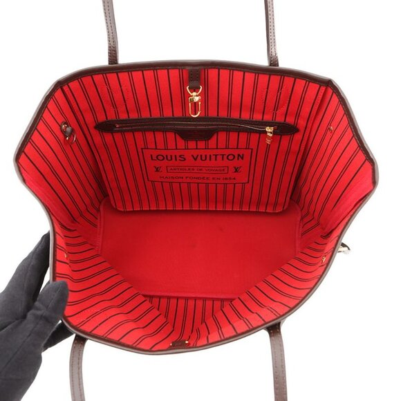 Louis Vuitton Tote Damier Ebene Neverfull MM - Picture 5 of 10